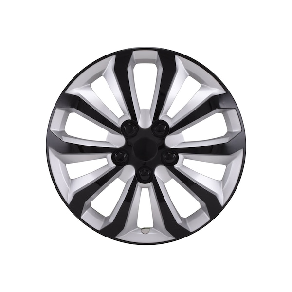 Coast2Coast WHEEL COVER, WC 10 SPOKE, SIL/BLK 15, SET OF 4 106115SB - main